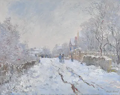 Rue sous la neige, Argenteuil Claude Monet